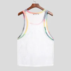 Shades Of Rainbow Sheer Tank Top -BoldSkin Store Hbbaa1359007045b0a783f6a17b08d82fG