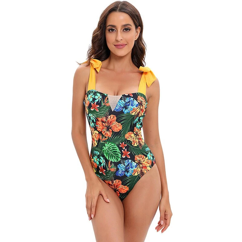 Retro Tropical One Piece Swimsuit 2 Retro Tropical One Piece Swimsuit - Image 2
