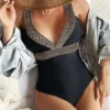 Très Chic Plunging Swimsuit