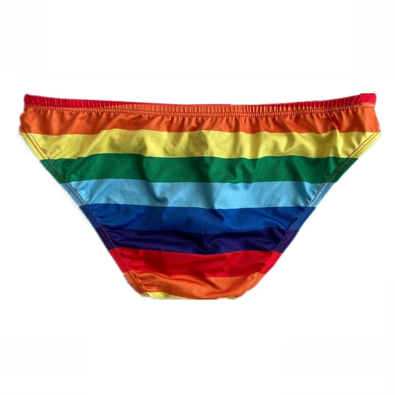 LGBT Rainbow Swim Briefs 2 LGBT Rainbow Swim Briefs - Image 2