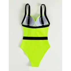 Neon Belted One Piece Swimsuit 15 Neon Belted One Piece Swimsuit -BoldSkin Store Sb39965a81c44474790af8d706e66fbd1F