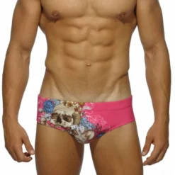 Floral Skull Swim Briefs -BoldSkin Store product image 1434898332