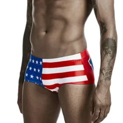 American Flag Swim Trunks
