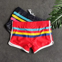 Pride Stripe Swim Trunks -BoldSkin Store product image 1597133637