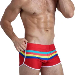 Pride Stripe Swim Trunks -BoldSkin Store product image 1597133645