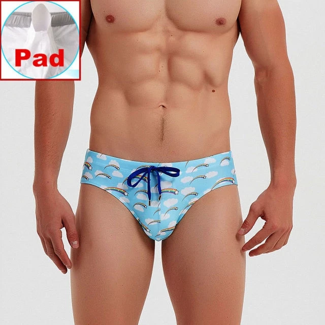 Rainbow Sky Swim Briefs 6 Rainbow Sky Swim Briefs - Image 6