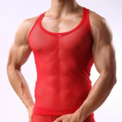 Men's Coloured Mesh Tank Top -BoldSkin Store product image 1833982882