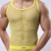 Men's Coloured Mesh Tank Top