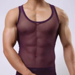 Men's Coloured Mesh Tank Top -BoldSkin Store product image 1833982885
