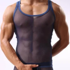 Men's Coloured Mesh Tank Top -BoldSkin Store product image 1833982898