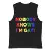 Nobody Knows I'm Gay! Muscle Shirt